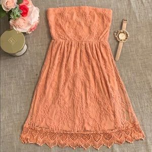 Summer Fun Coral Tube Dress